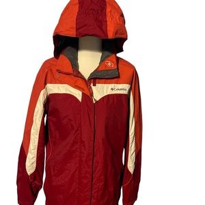 Columbia Waterproof Hooded Full Zip Jacket Sz L